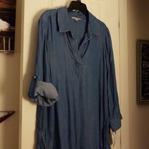 Denim dress/tunic XL